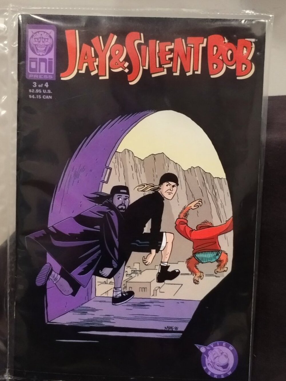 Jay and Silent Bob #3 Oni Press 1998 - Flip Book - Jaime Hernandez & Fegredo Art